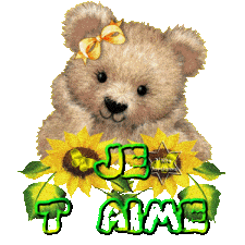 gif je t'aime ourson